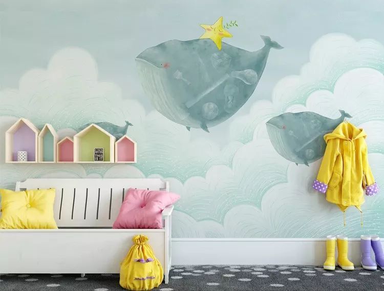 兒童房這樣貼裝壁紙，鄰居孩子都嫉妒了
